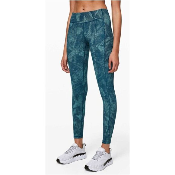 Lululemon Speed Up Tight 28" Bermuda Teal-sz 4 - Picture 4 of 9